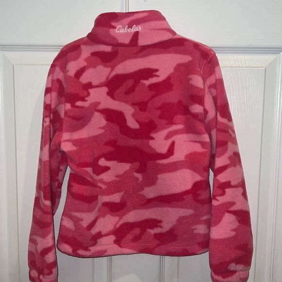 Cabela’s little girl youth XS 4/5 pink warm fleece Camo camouflage  jacket - Picture 13 of 15
